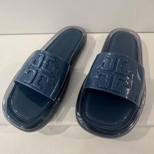 NWOT Tory Burch jelly sandals 8 navy
